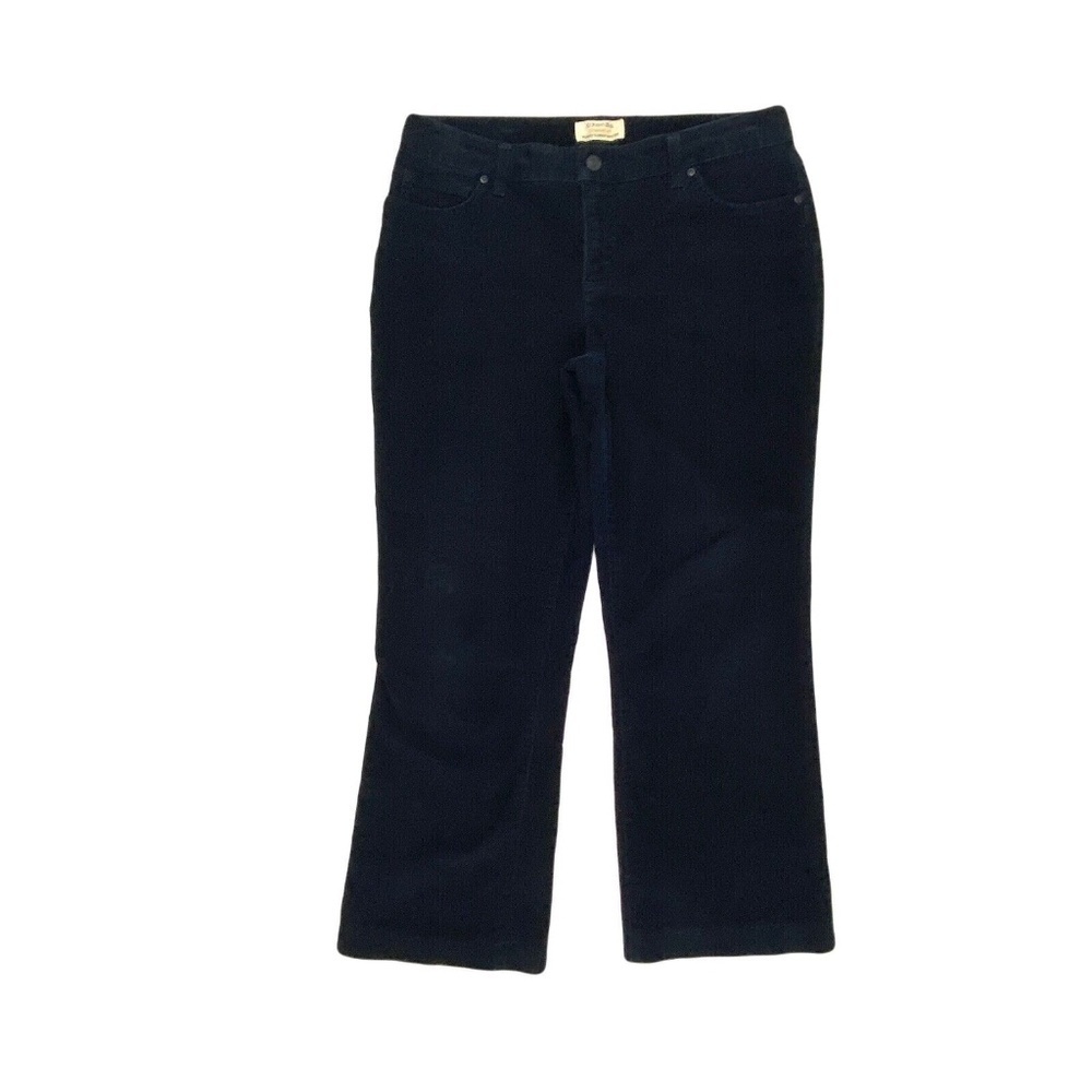 St. John's Bay Straight Fit‎ Bootcut Women's size 10 Corduroy Blue Pants